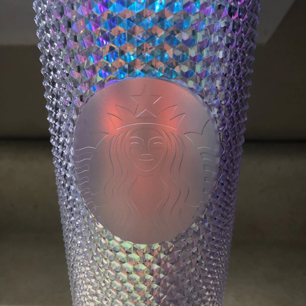 Starbucks Iridescent Bling Diamond Studded Cold Cup